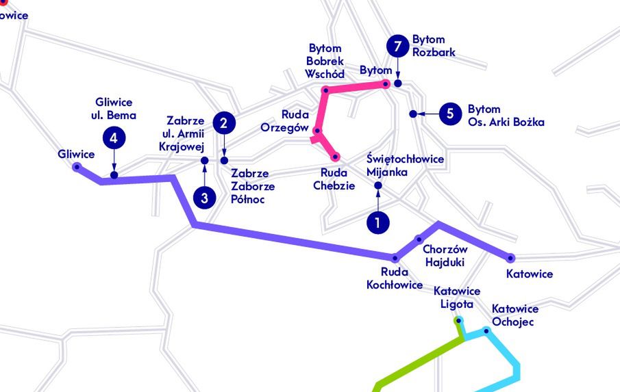 Śląskie. Osobna para torów na trasie Gliwice - Katowice pozwoli m.in. zwiększyć częstotliwość kursowania pociągów na tej trasie.