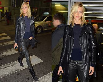 "Ostra" Anja Rubik na Okęciu! (ZDJĘCIA)