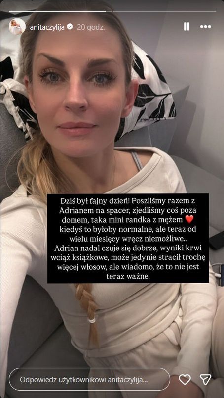 Anita o stanie zdrowia Adriana 