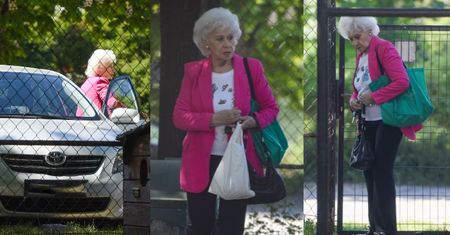 87-letnia Krystyna Loska sfotografowana przez paparazzi podczas samochodowej wyprawy po zakupy (ZDJĘCIA)