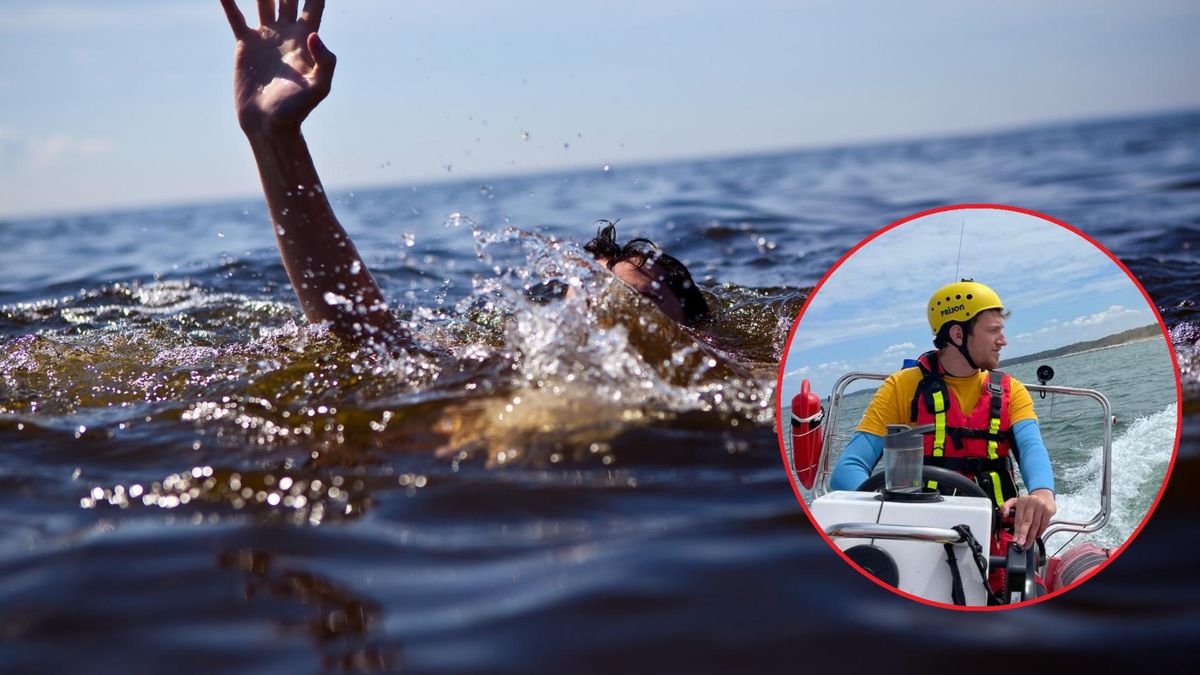 Ratownik ostrzega, że ignorowanie warunków pogodowych i przecenianie własnych możliwości pływackich jest bardzo groźne