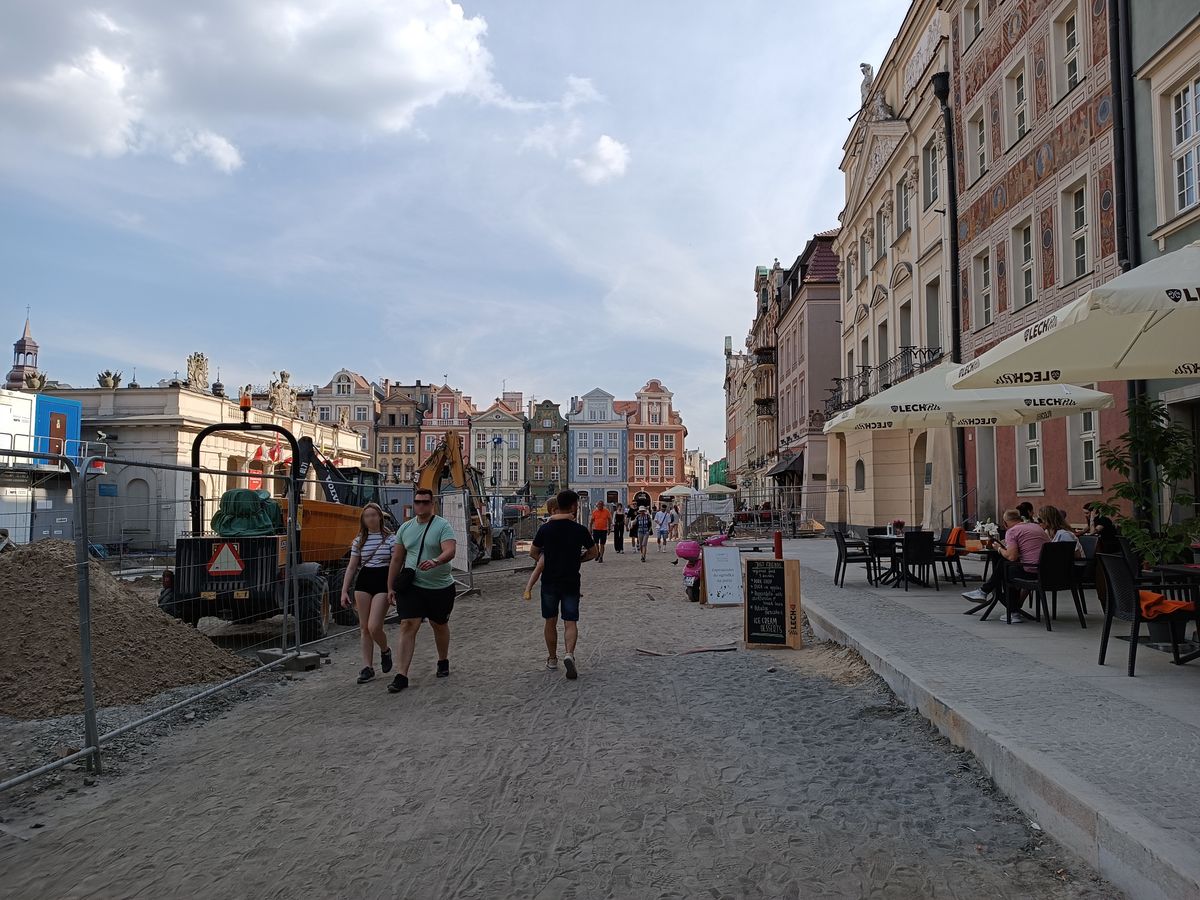 Remont w centrum Poznania trwa od 2021 r.