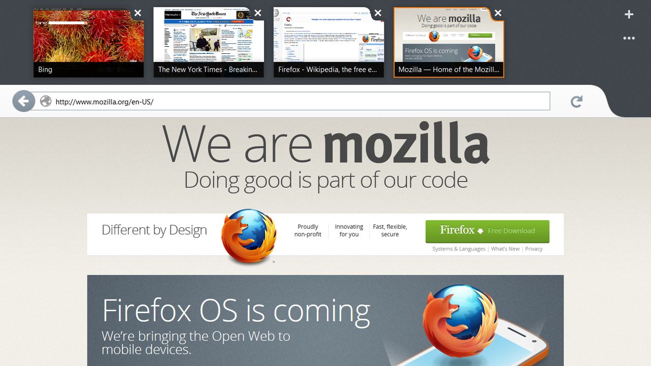 Firefox dla Windowsa 8 (Fot. Mozilla)