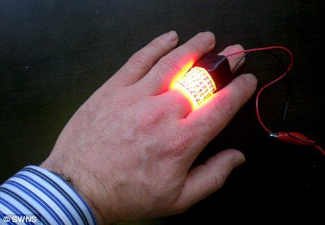 Plaster OLED, który leczy raka skóry światłem 1