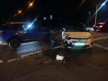 Lublin: Nietypowa kolizja na wjeździe do miasta