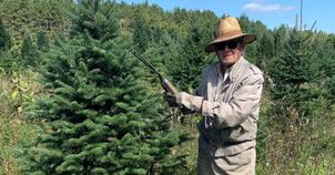 99-latek pracuje na plantacji choinek. "Moim celem jest długie życie"