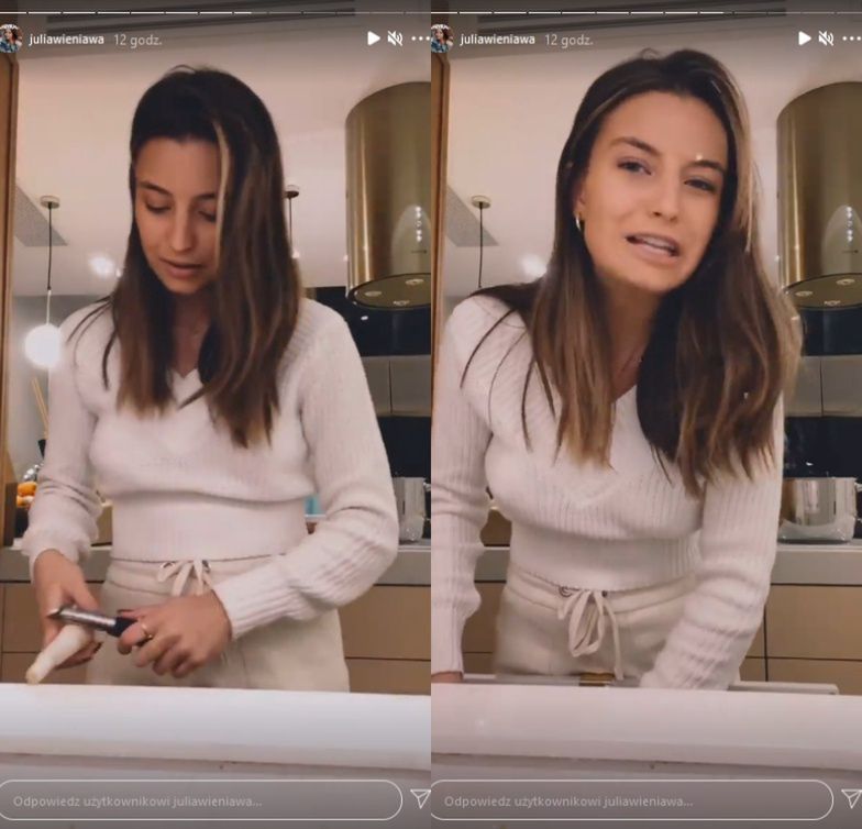 Julia Wieniawa gotuje Nikodemowi Rozbickiemu rosół