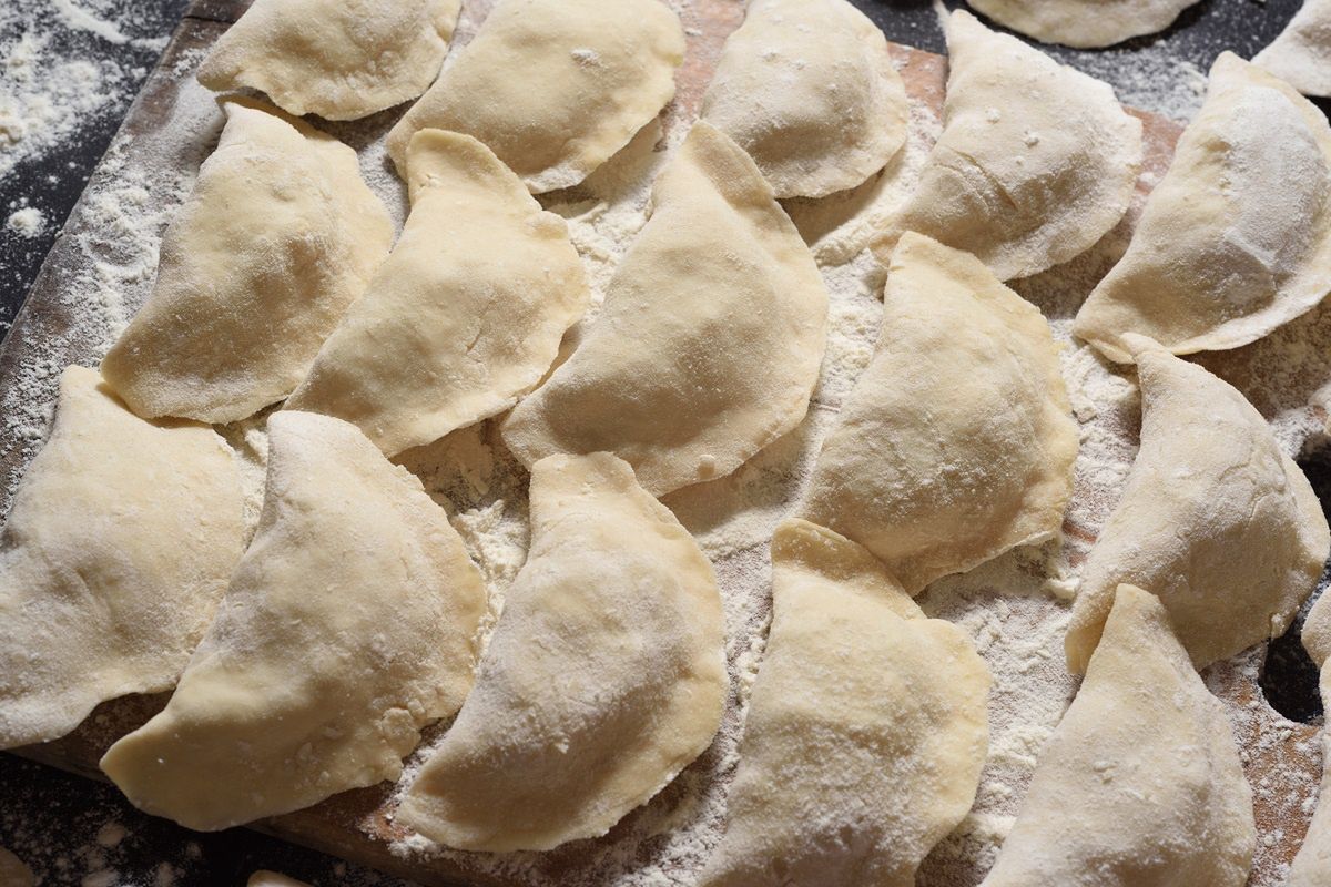 You can prepare pierogi for the holidays in advance and freeze them.