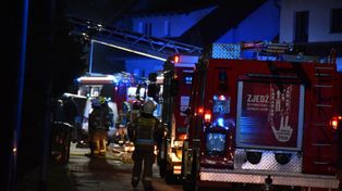 Malbork: Pożar domu na ul. Gałczyńskiego