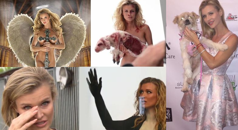 NAGA, POBITA i skłócona z gwiazdami: Joanna Krupa walczy o prawa zwierząt