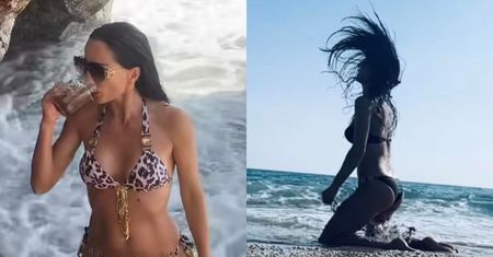 Justyna Steczkowska WYGINA SIĘ w bikini na tureckiej plaży. Internauci pieją z zachwytu: "Ale TORPEDA" (ZDJĘCIA)