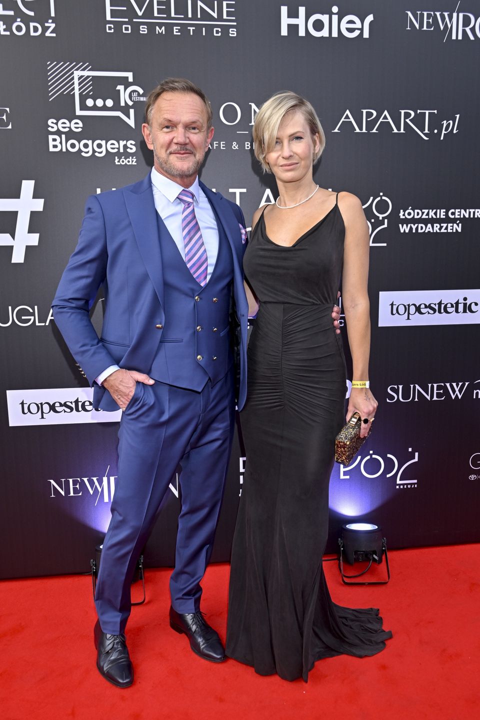 scena z: Cezary Pazura, Edyta Pazura, SK:, , fot. Jacek Kurnikowski/AKPAczerwiec 2024, Gala Hashtagi 2024, Hashtagi, Hashtagi Roku 2024, Cezary Pazura, Edyta Pazura