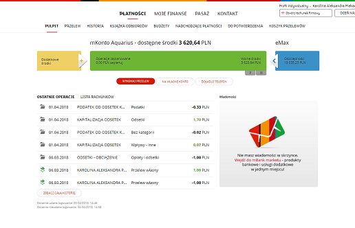 mBank zmienia wygląd serwisu transakcyjnego - mieszane opinie ekspertów. "Wzór dla innych banków", "grafik czegoś zapomniał"