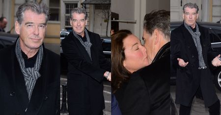 Pierce Brosnan z żoną przyleciał do Wrocławia (ZDJĘCIA)