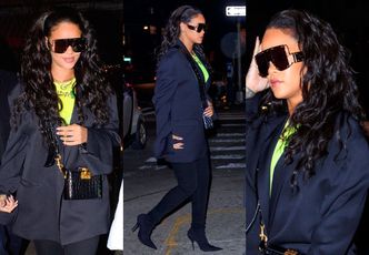 Rihanna podbija Manhattan w kozakach Balenciagi za 6 tysięcy i okularach "własnego projektu"