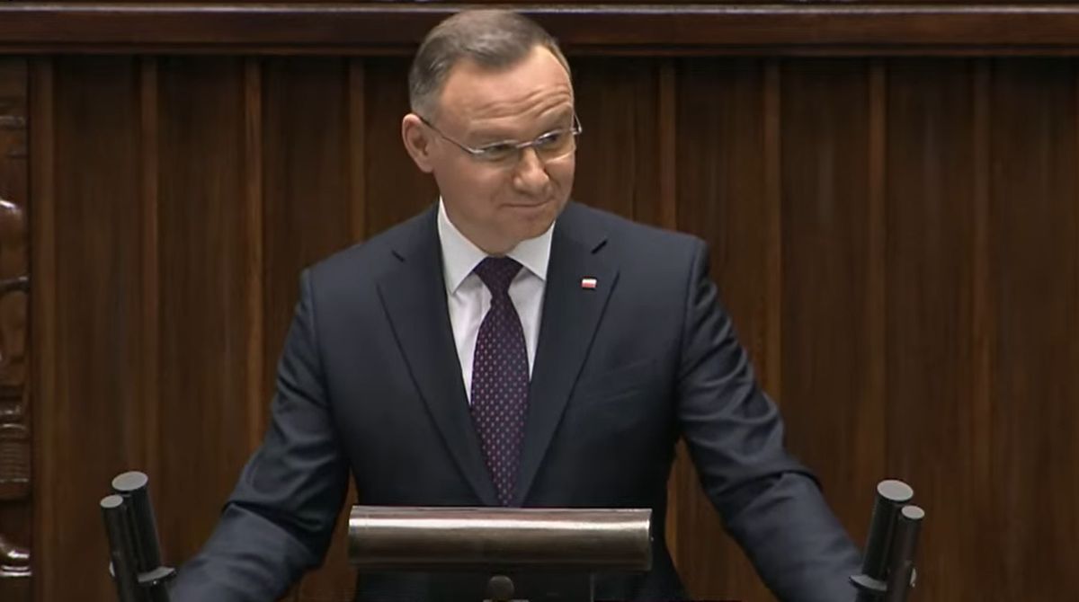 Andrzej Duda, sejm, orędzie Duda w Sejmie. Tymi słowami rozbawił posłów