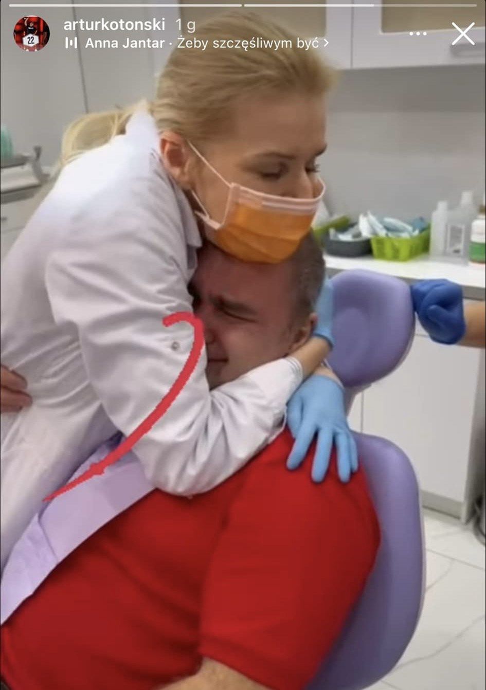 Artur Kotoński po zabiegu 