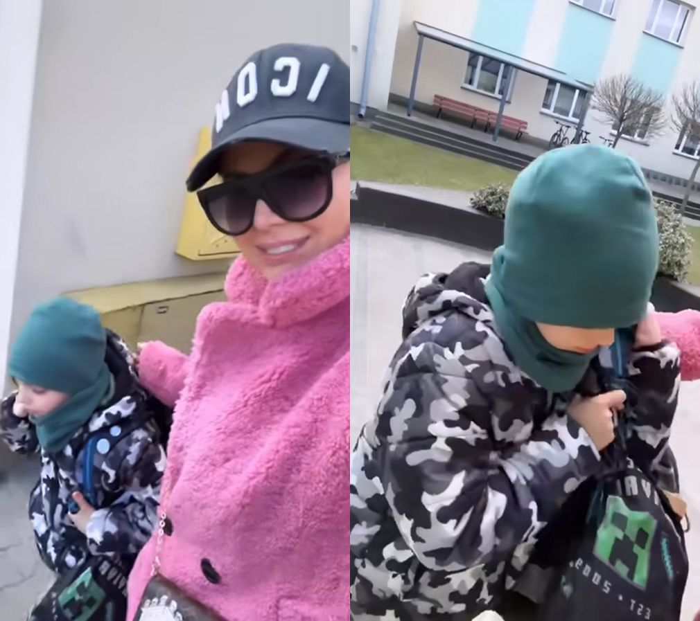 Maja Rutkowski na osobliwym nagraniu z synem