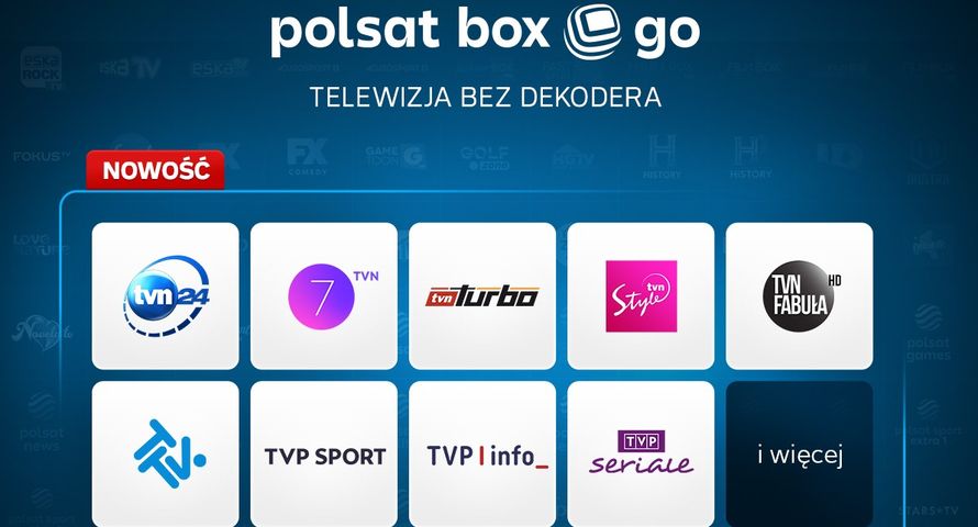 Kanały tematyczne TVN i TVP w ofercie Polsat Box Go. Serwis podnosi ceny