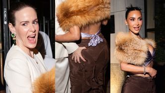 Sarah Paulson czule wita się z Kim Kardashian, łapiąc ją za pośladek. Tylko pozazdrościć? (FOTO)