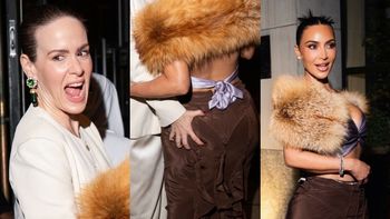 Sarah Paulson czule wita się z Kim Kardashian, łapiąc ją za pośladek. Tylko pozazdrościć? (FOTO)