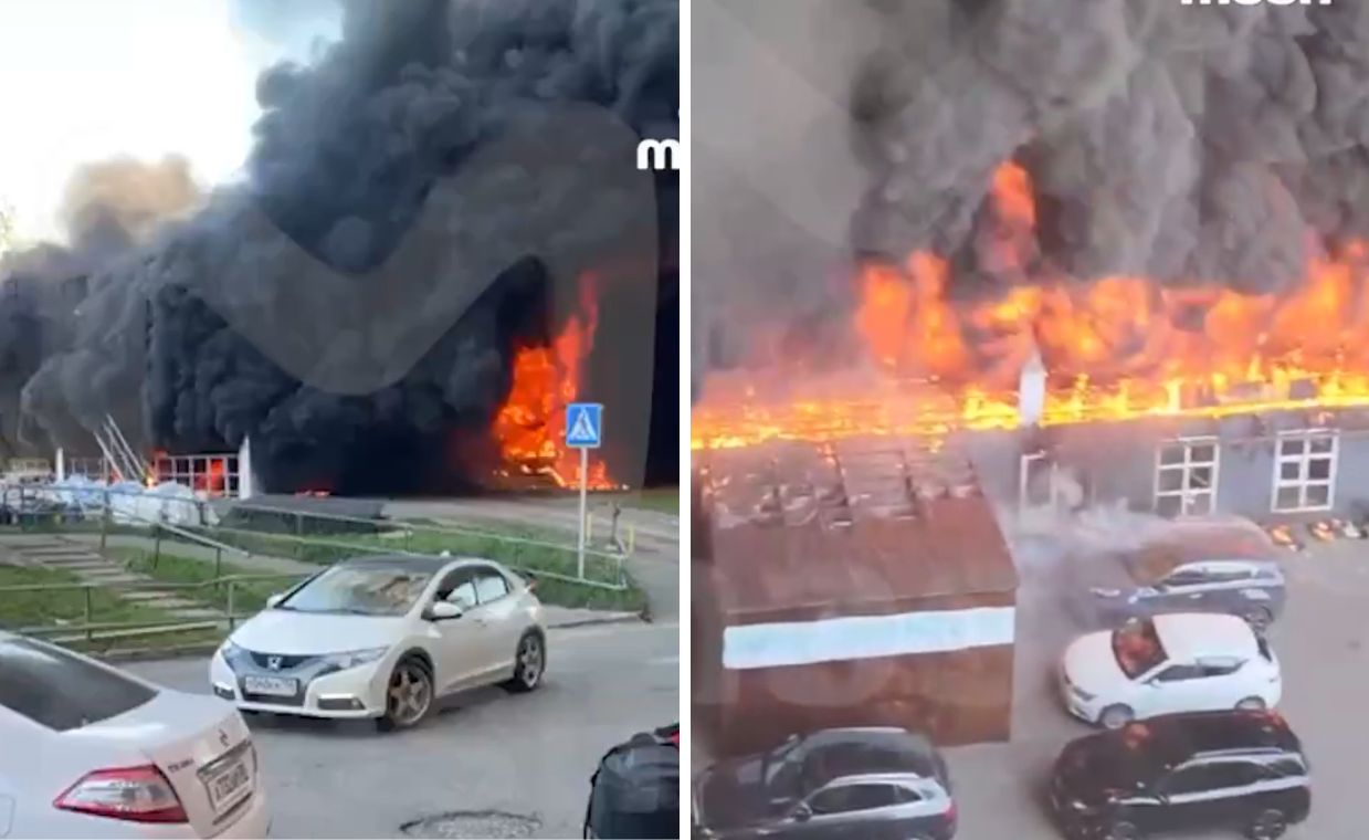 Fire near Moscow