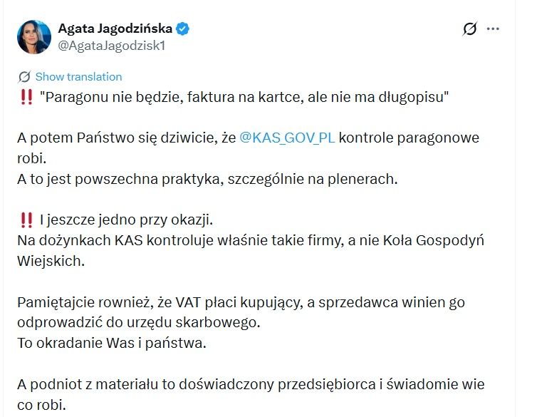 Urzędniczka skarbówki zabrała głos