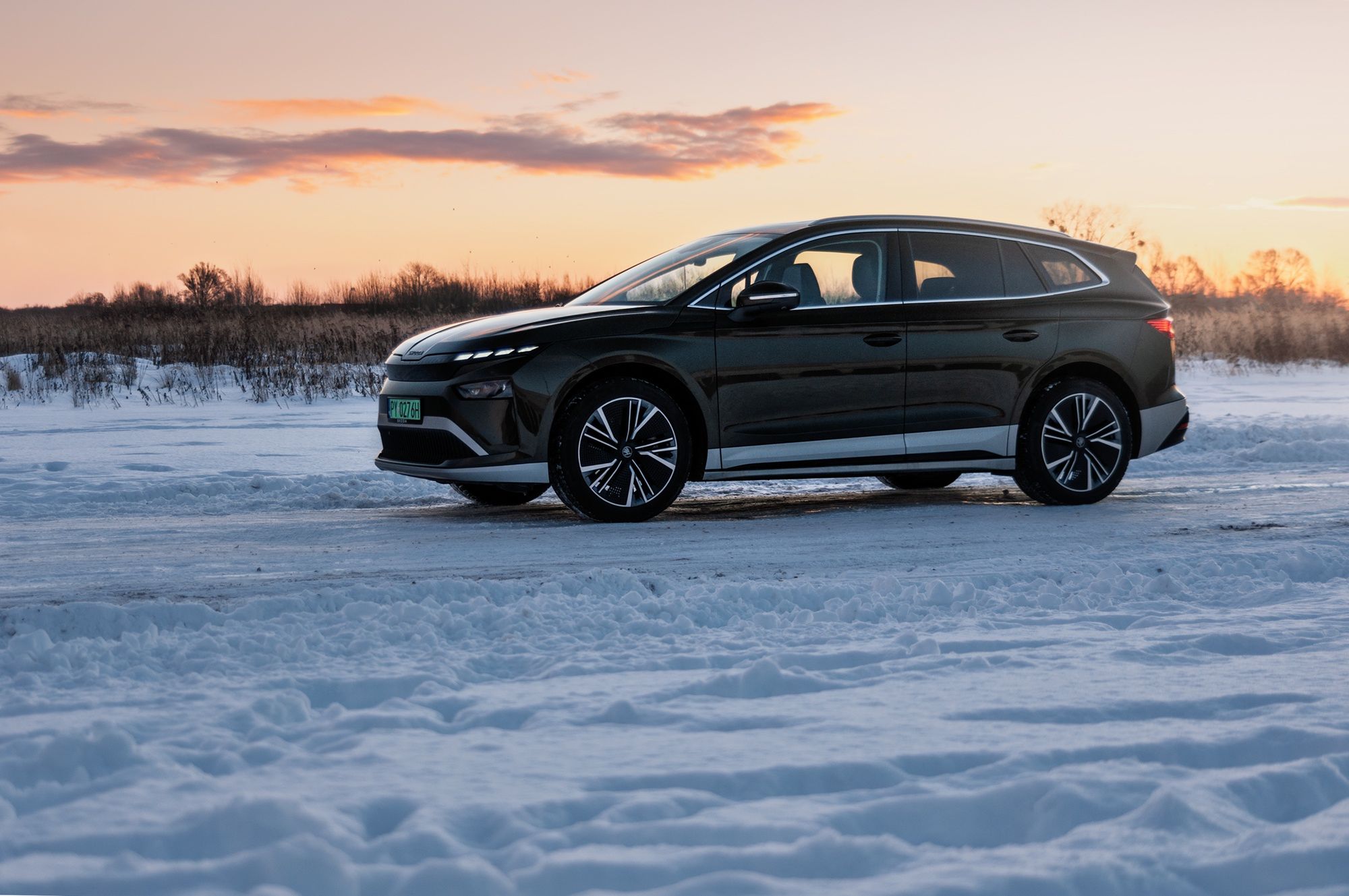 Skoda Enyaq 85 (2025) zimą