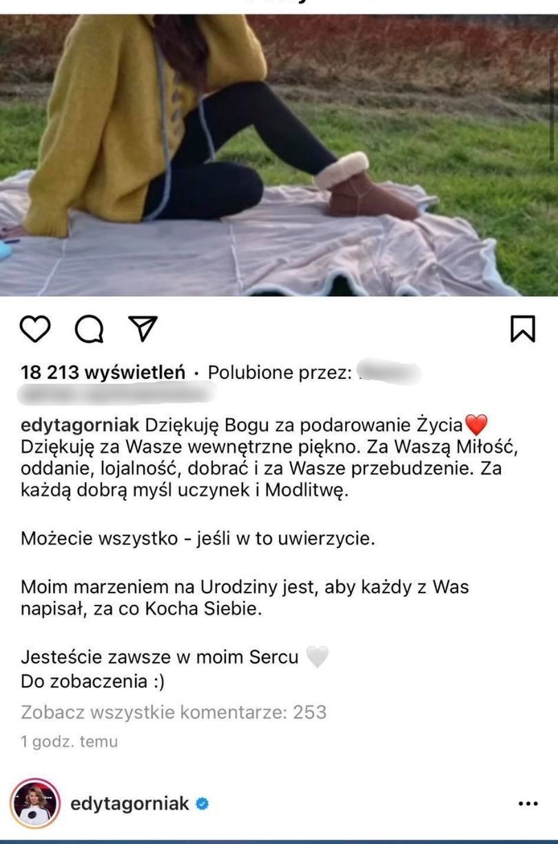 Edyta Górniak świętuje 48. urodziny i dziękuje fanom