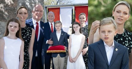 Monakijska rodzina książęca ZAWITAŁA do Francji. Bliźnięta księżnej Charlene i księcia Alberta wzrostem doganiają już rodziców (ZDJĘCIA)