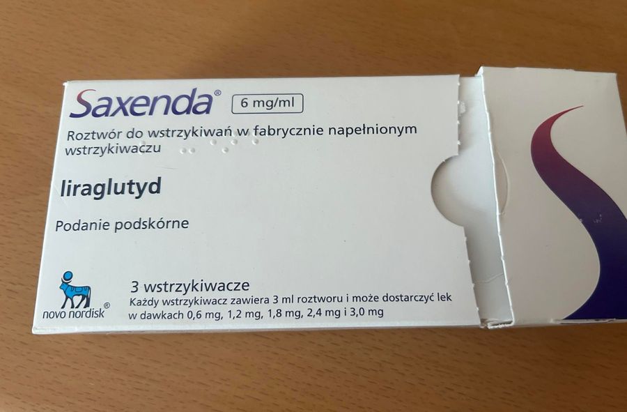 A box containing Saxenda medicine