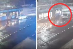 Uciekał przed policją, w bagażniku był 34-latek. Jest nagranie