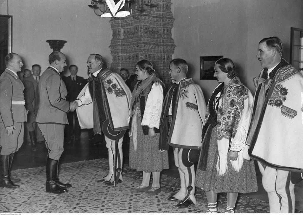 Delegacja górali na Wawelu w dniu 20 kwietnia 1940 r.