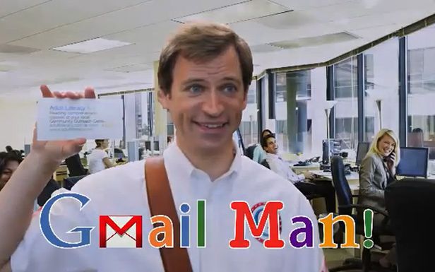 Gmail Man - czarny charakter z reklamy Microsoftu (Fot. YouTube)