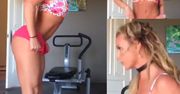 Britney Spears tańczy przed lustrem w szortach (WIDEO)