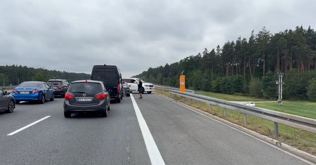 Patrzyli z niedowierzaniem. Skandaliczne sceny na A4