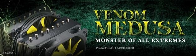 Akasa Venom Medusa chłodzenie procesora grafika