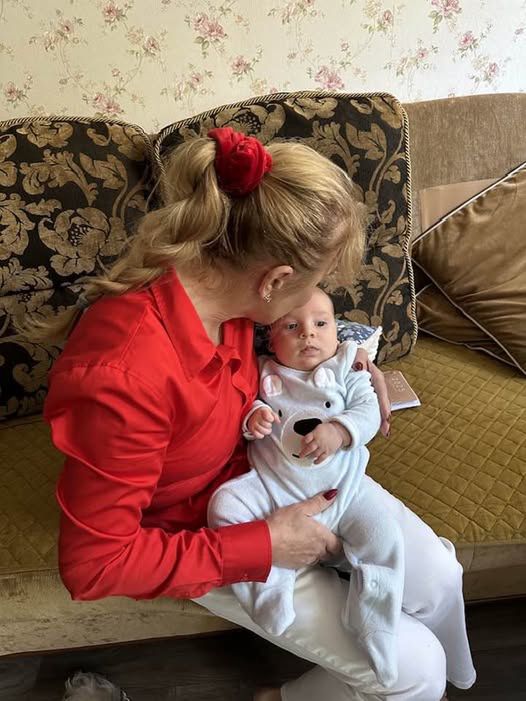 Danuta Martyniuk z wnukiem