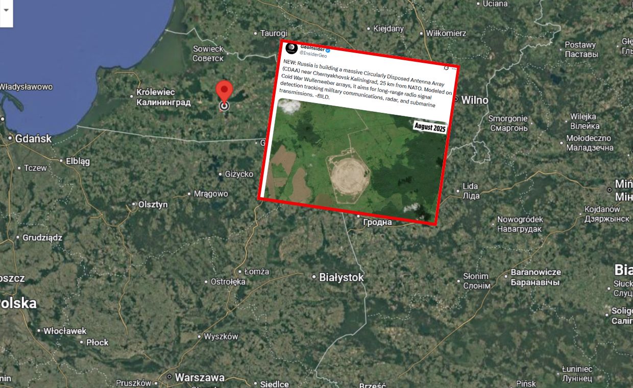 Tajemnicza instalacja w obwodzie królewieckim. Są zdjęcia satelitarne