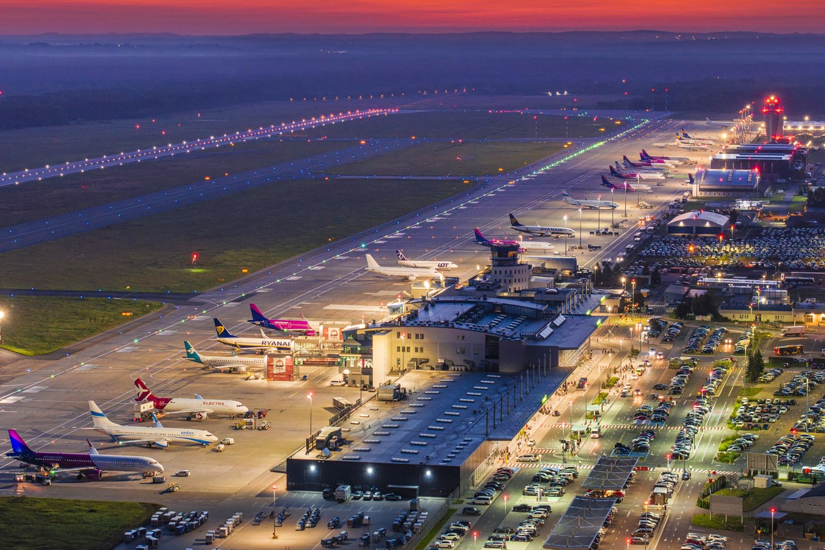 Katowice Airport z lotu ptaka