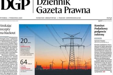 Pierwsza strona "Dziennika Gazety Prawnej"