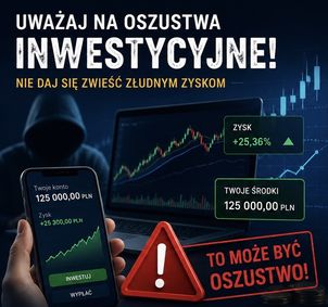 Mieszkanka powiatu sochaczewskiego straciła 130 tys. zł. Policja ostrzega przed fałszywymi inwestycjami w internecie!