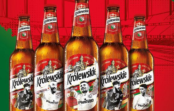 Piłkarze Legii znów na etykietach piwa Królewskiee