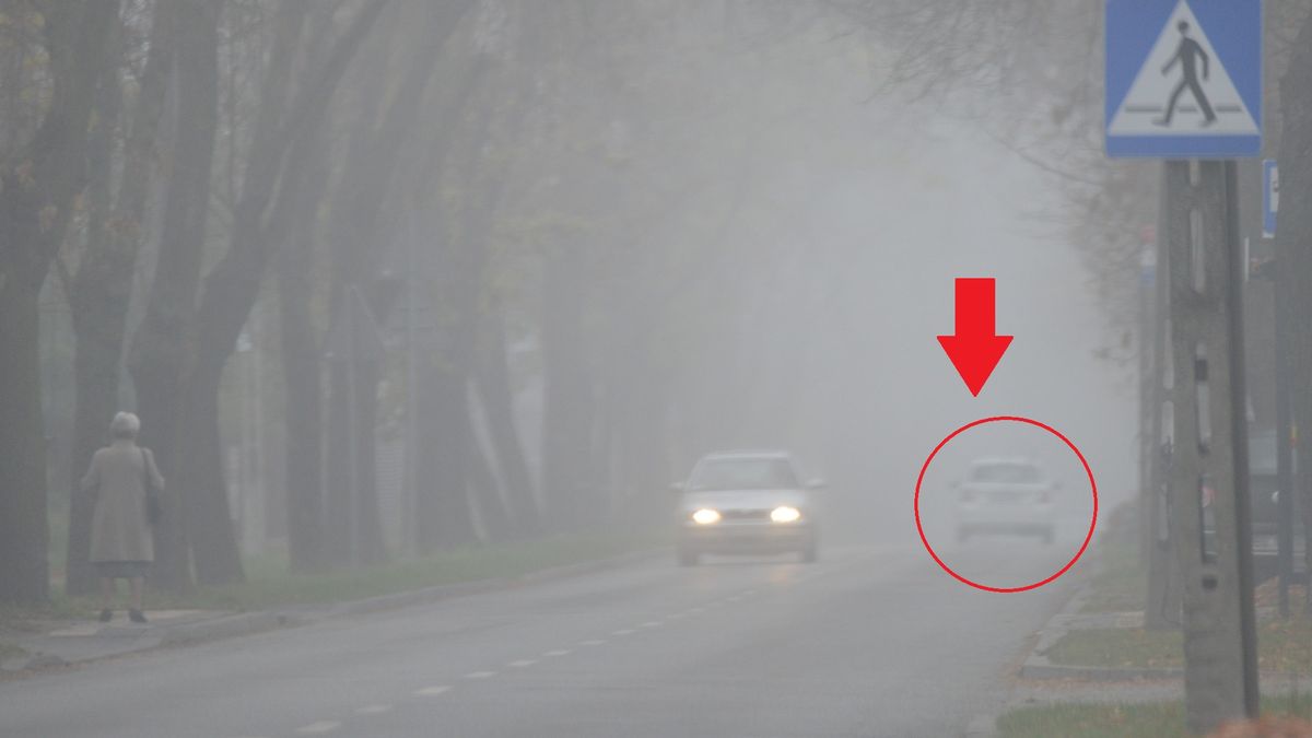 Kierowcy często zapominają przy gorszej widoczności przełączyć światła do jazdy dziennej na światła mijania