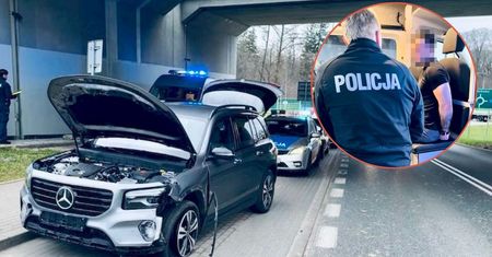 Spowodował kolizję i uciekał. Ukrył się na posesji policjanta