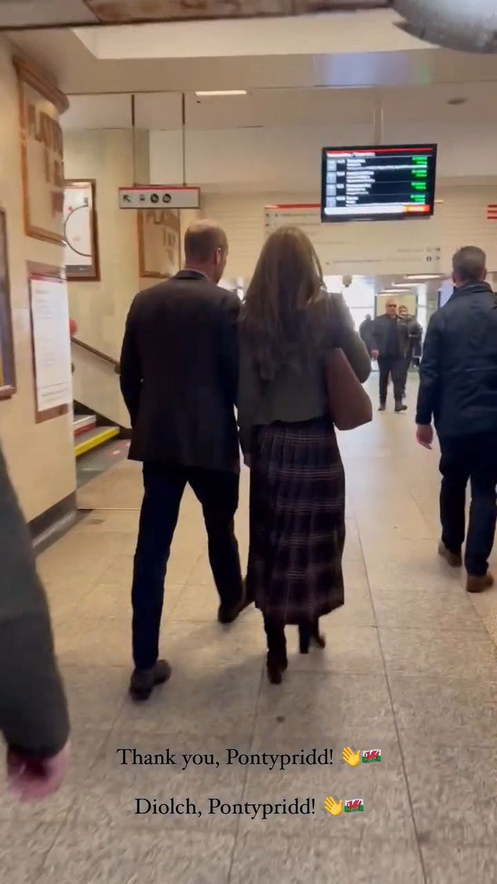 The Duchess Kate and Prince William during a visit to Wales