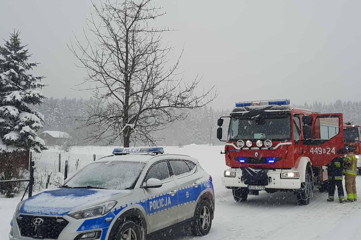 Dramat w Harklowej. Jeden z braci nie przeżył zimna
