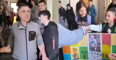 Wzruszające pożegnanie szkolnego bohatera. Tego pan Jurek się nie spodziewał
