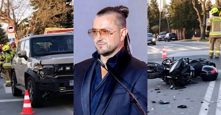 Tak wyglądał wypadek z udziałem 42-letniego kierowcy. Media donoszą, że auto prowadził Aleksander Milwiw-Baron (ZDJĘCIA)