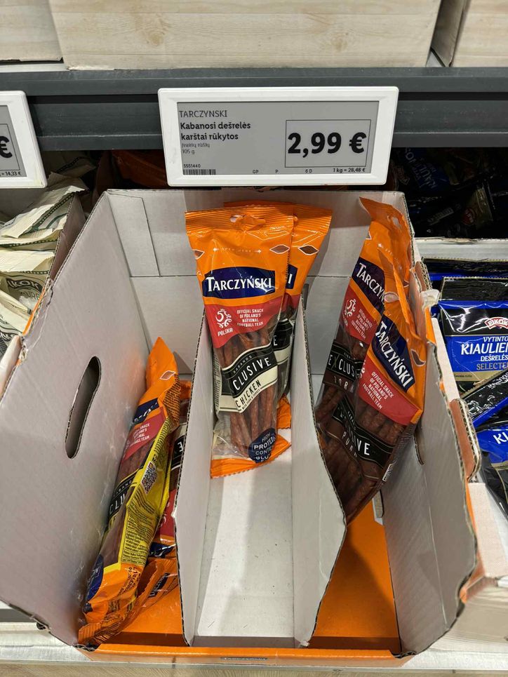 Cena kabanosów na Litwie